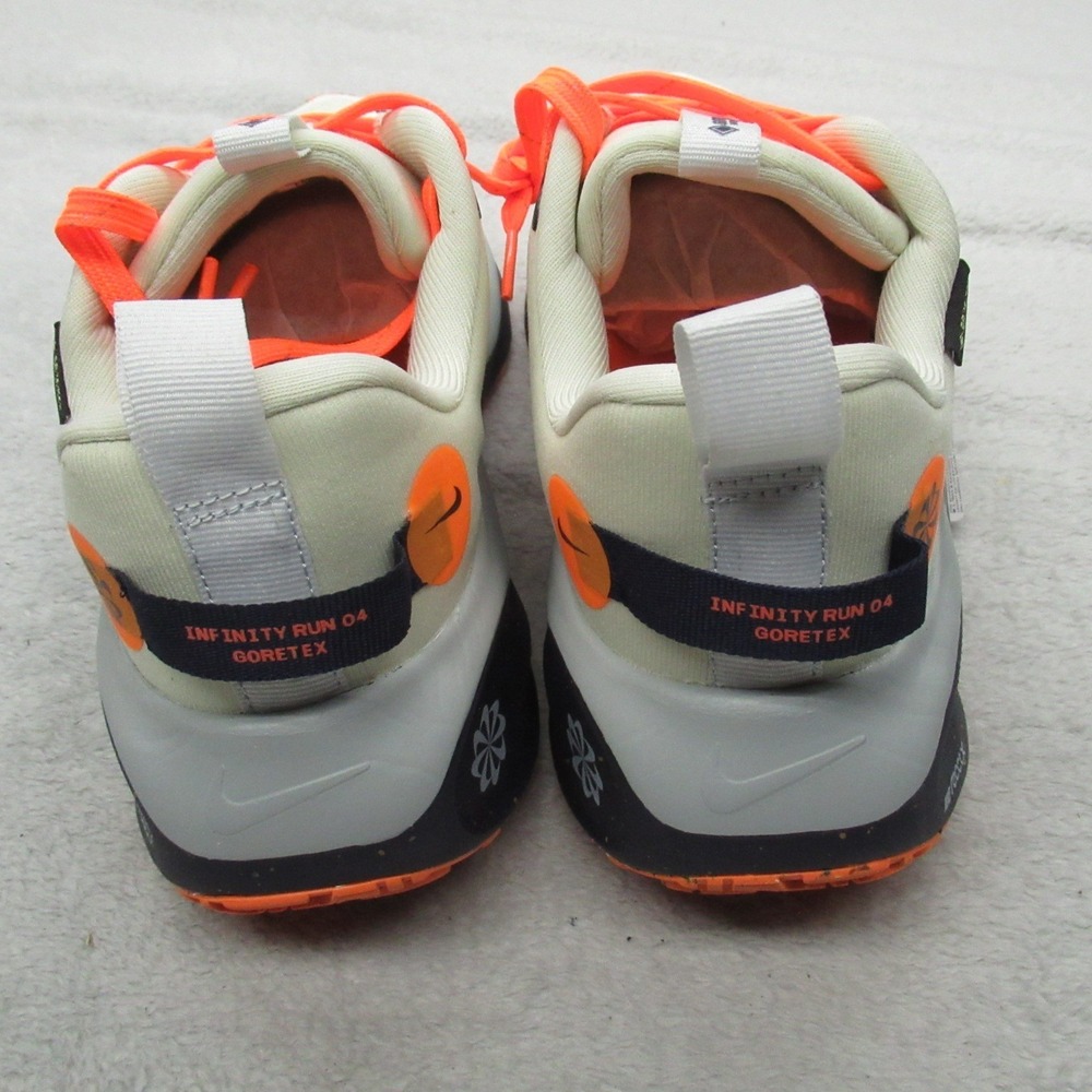 Nike Mens Running Shoes 9 White Reactx Infinity Run 4 Light GTX Waterproof NEW - Picture 6 of 11